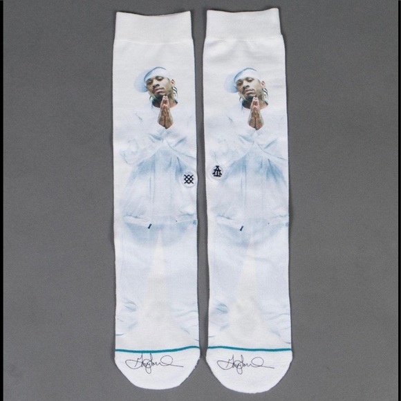 NWT Stance x Allen Iverson The Answer White Socks - Picture 2 of 6